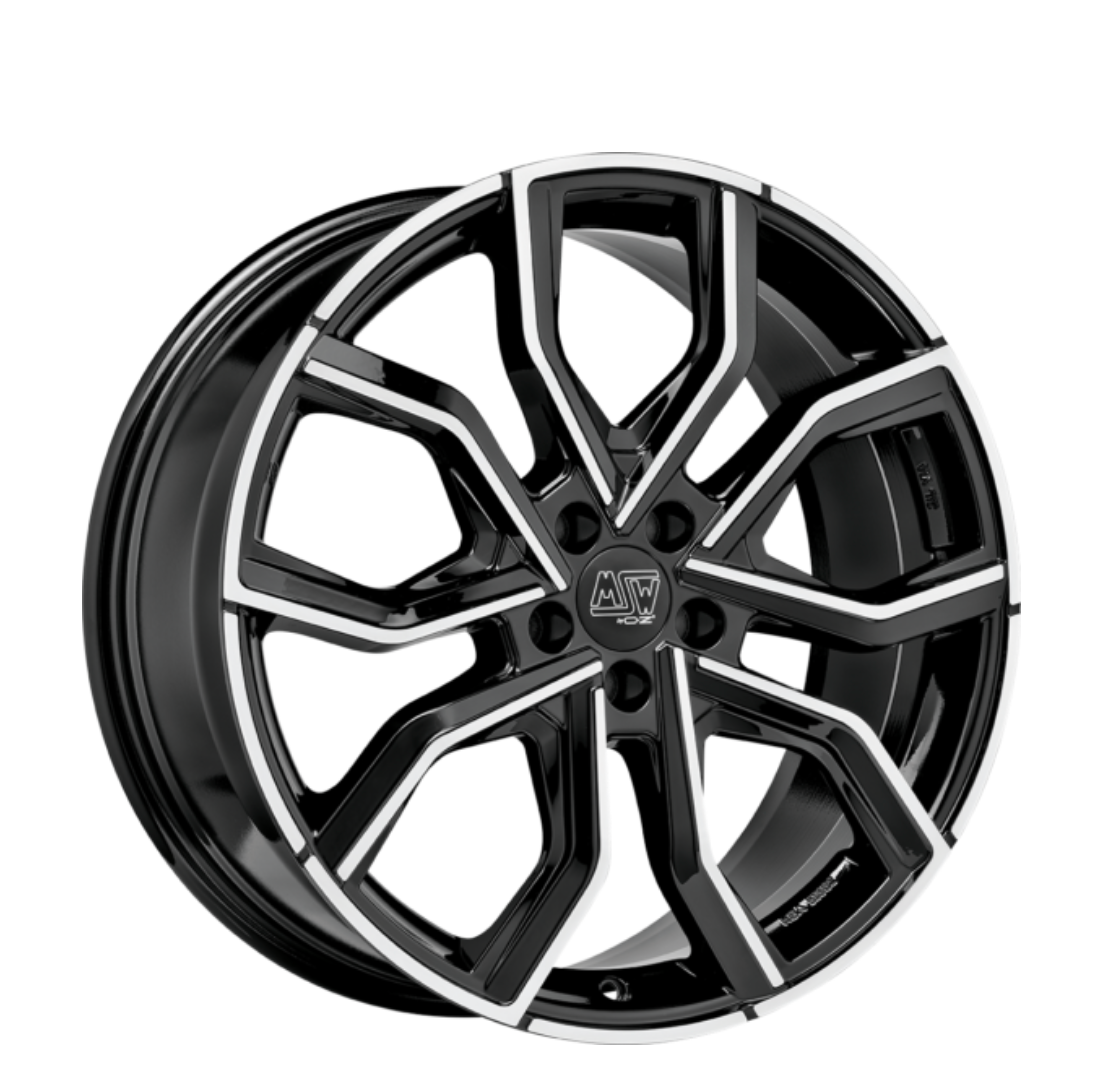 MSW 41 20X10 ET19 5X112 GLOSS BLACK FULL POLISHED