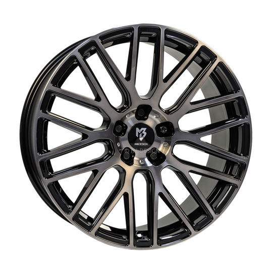 MBDESIGN KV4 20X9 ET30 5X112 BLACK SMOKE POLISHED